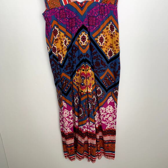 Free People Maritzah Floral Print Jumpsuit In Multi Pink Womens Size 6 - Picture 9 of 13